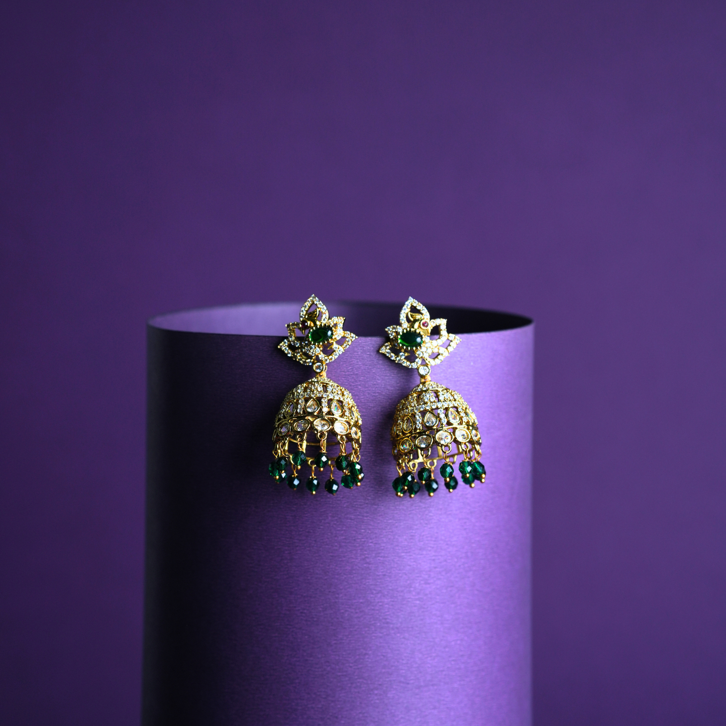 Victorian-Inspired Jhumka Earrings