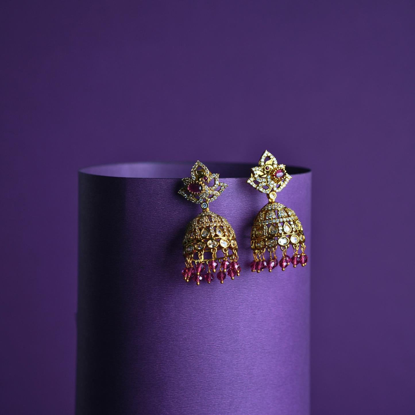 Victorian-Inspired Jhumka Earrings